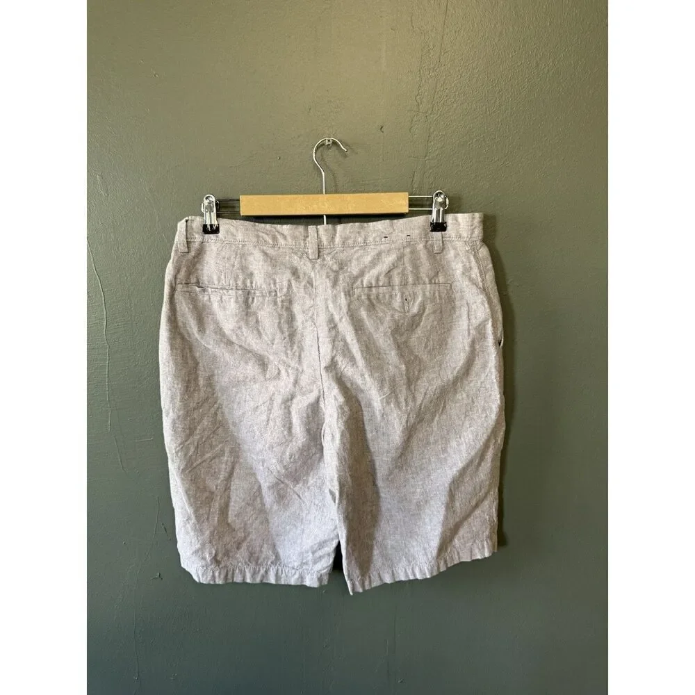 Banana Republic Mens Gray Chino Emerson Short Size 33